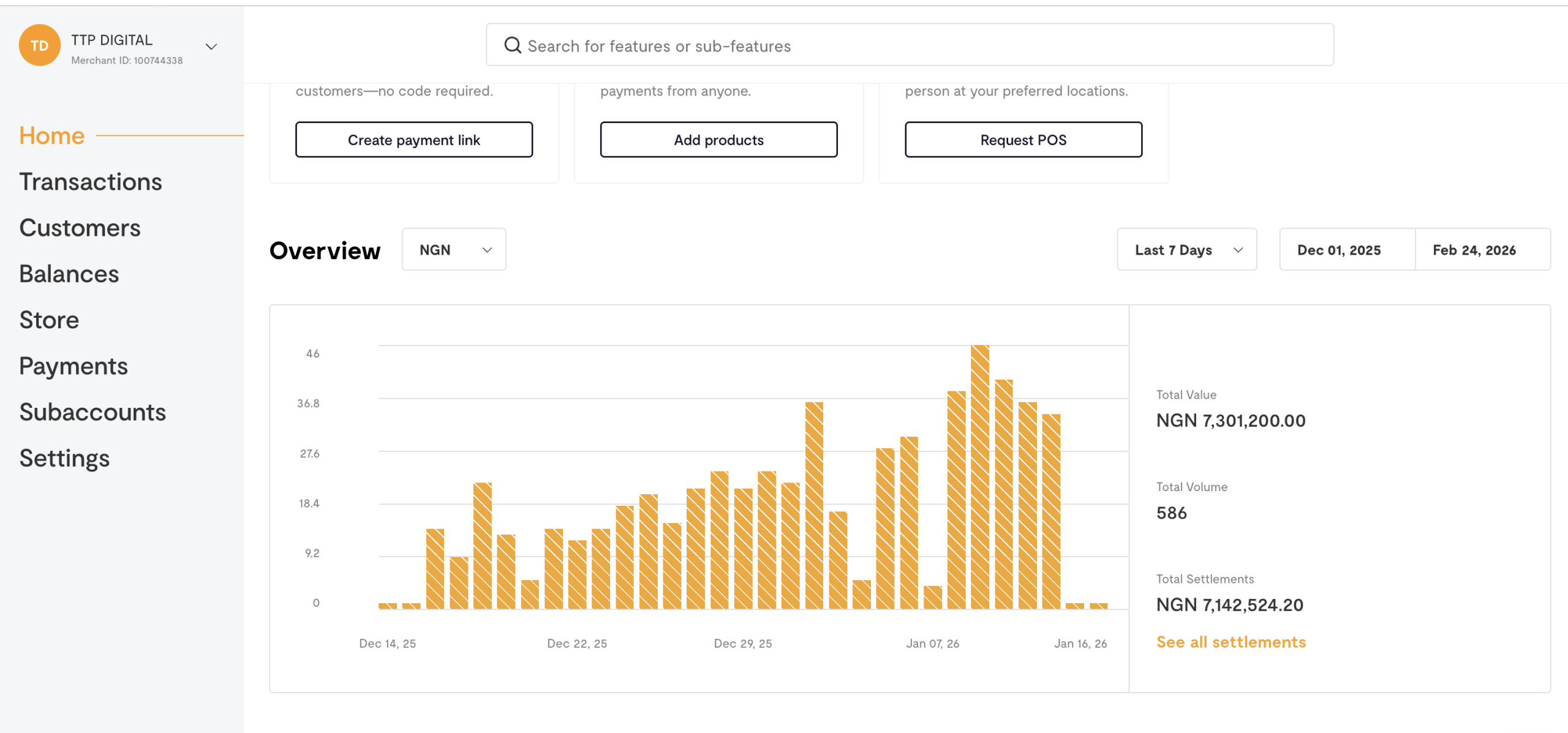 Flutterwave Settlements